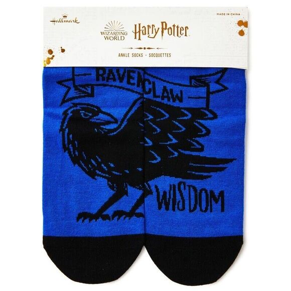 3 Pairs Wizarding World Harry Potter Ravenclaw Hufflepuff Slytherin Ankle Socks - Picture 2 of 8